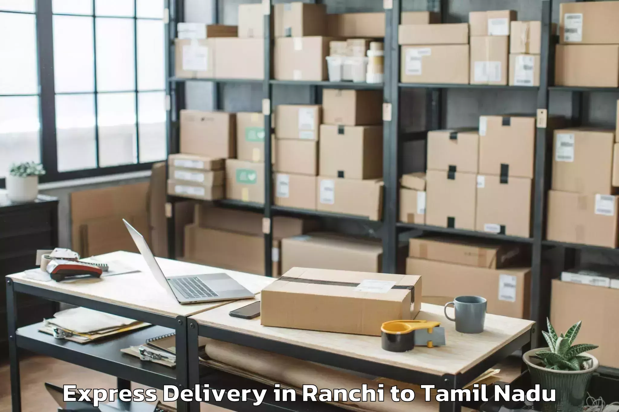 Professional Ranchi to Odugattur Express Delivery